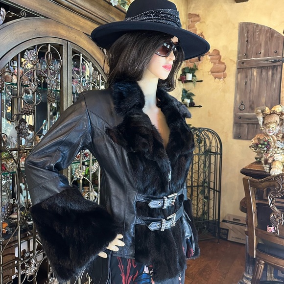 Amazing Michaela Mink and Lamb Leather Jacket - Picture 9 of 12